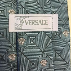 Versace Gray Silk Tie
